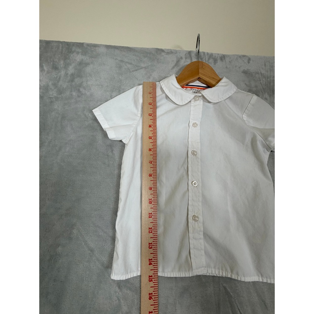 French Toast Shirt 4T White Short Sleeve Peter Pan Collar School Uniform - Picture 5 of 7